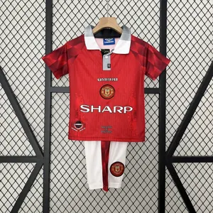 96-97 Manchester United Home Retro Kid Kits Youth Apparels AAAAJersey Wholesale Yupoo