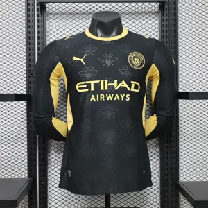 26-27 Manchester City Away Kit Player Version Football Long Sleeve Shirt AAAAJersey Dropship Yupoo 7
