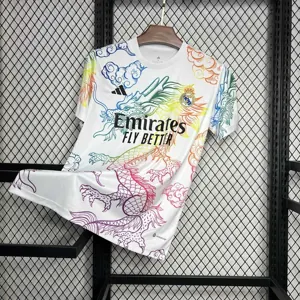 24-25 Real Madrid Rainbow Dragon White Training Kit Sport AAAAJersey Yupoo 4