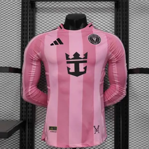 25-26 Inter Miami Home Long Sleeve Kit Player Version Shirt AAAAJersey Dropship Yupoo