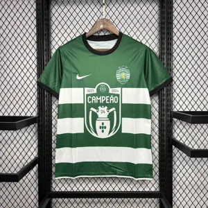 23-24 Sporting Lisbon Champion Kit Special Edition Soccer Uniform AAAAJersey Wholesale Yupoo