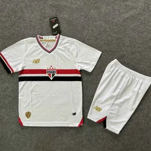 25-26 Sao Paulo Home Kid Kits Youth Apparels AAAAJersey Dropship Yupoo
