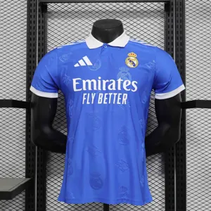25-26 Real Madrid Blue Special Edition Player Version Shirt AAAAJersey Supplier Yupoo