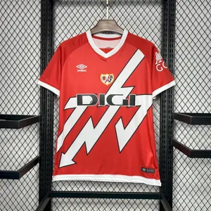 24-25 Rayo Vallecano Home Shirt Soccer Uniforms Soccer AAAAJersey Yupoo