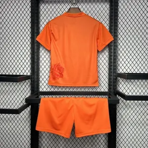 24-25 Real Madrid Y3 Kid Kits Orange Children Sets Football AAAAJersey Yupoo 1