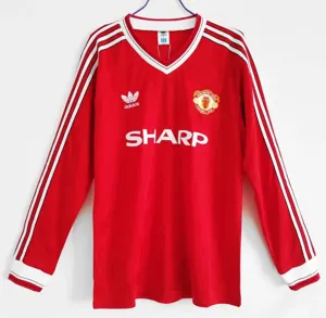 86-88 Manchester United home long sleeve
