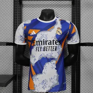 25-26 Real Madrid Blue Orange Special Edition Player Version Shirt AAAAJersey Supply Yupoo
