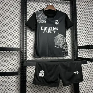 24-25 Real Madrid Y3 Kid Kits Black Youth Apparels AAAAJersey Wholesale Yupoo 2