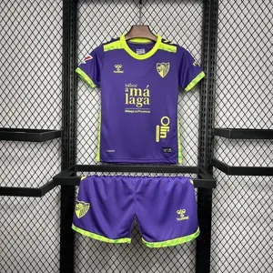 24-25 Malaga Away Kid Kits Youth Apparels Football AAAAJersey Yupoo