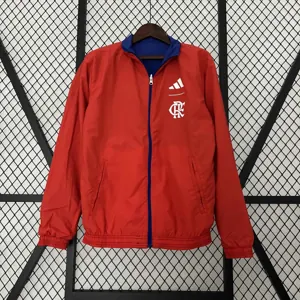 23-24 Flamengo Reversible Windbreaker Red&Blue Double-Sides Jacket Soccer Jerseys For Sale 5