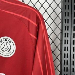 25-26 PSG Red Goalkeeper Long Sleeve Kit Football T-Shirt AAAAJersey Yupoo 4