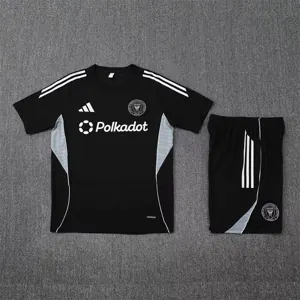 25-26 Inter Miami Black Training Kits Football Tracksuits 2