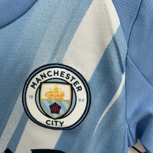 25-26 Manchester City Home Kid Kits Youth Apparels AAAAJersey Supply Yupoo 7
