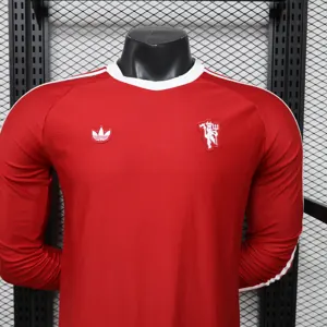 26-27 Manchester Unite Mens Casual Retro Style Football Long Sleeve Shirt AAAAJersey Wholesale Yupoo 2