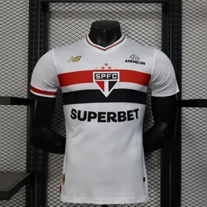25-26 Sao Paulo Home All Sponsors Kit Player Version Shirt AAAAJersey Wholesale Yupoo