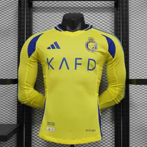 24-25 Al-Nassr Home Long Sleeve Kit Player Version Shirt Soccer AAAAJersey Yupoo
