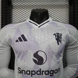 25-26 Manchester United Away Kit Player Version Long Sleeve Shirt AAAAJersey Supplier Yupoo 2