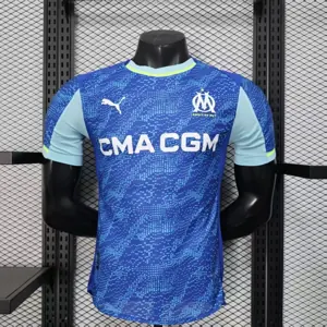 25-26 Marseille Third Away Blue Player Version Kit Football T-Shirt AAAAJersey Supply Yupoo