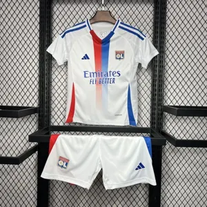 24-25 Lyon Home Kid Kits Youth Apparels Football AAAAJersey Yupoo