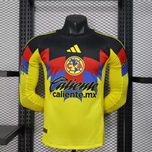 25-26 Club America Home Long Sleeve Kit Player Version Shirt Sino AAAAJersey Supply Yupoo