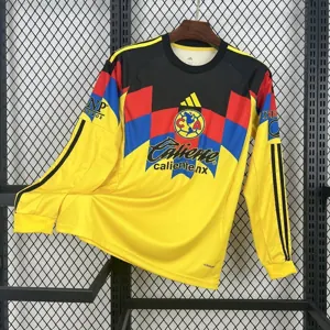 25-26 America Home Kit Soccer Long Sleeve T-Shirt AAAAJersey Dropship Yupoo