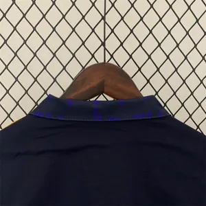 23-24 Real Madrid Trench Coat Reversible Windbreaker Navy 7