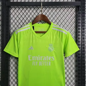 23-24 Real Madrid Kids Green Goalkeeper Kits Soccer Jerseys Yupoo 2