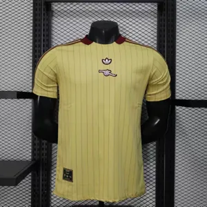 25-26 Arsenal Casual Retro Style Football Yellow Shirt Apparels AAAAJersey Supply Yupoo