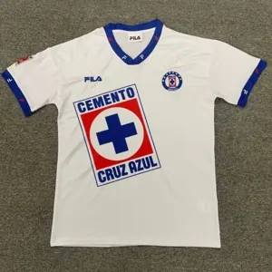 1996 Cruz Azul Away White Retro Kit Vintage Shirt Soccer Jerseys Yupoo