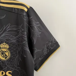23-24 Real Madrid Special Edition Kit Black Dragon Shirt Soccer Jerseys Yupoo 2