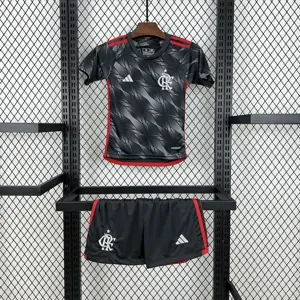 24-25 Flamengo Third Kid Kits Youth Apparels Soccer AAAAJersey Yupoo