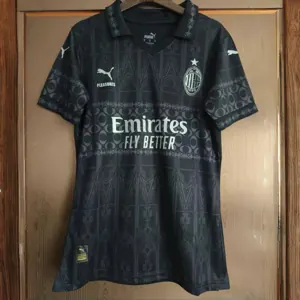23-24 AC Milan Fourth Woman Kit Black Lady Shirt Football AAAAJersey Yupoo