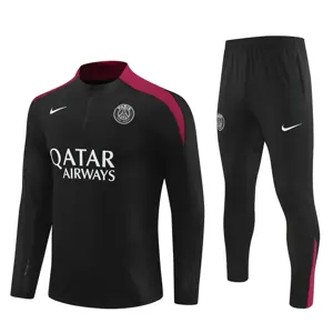 24-25 PSG Long Sleeve Tracksuit Black Training Suits Football AAAAJersey Yupoo
