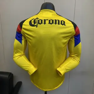 25-26 Club America Home Long Sleeve Kit Player Version Shirt Sino AAAAJersey Supply Yupoo 3