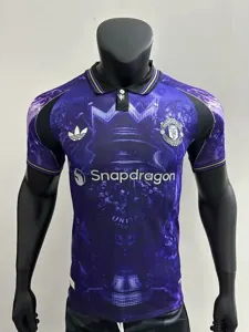 25-26 Manchester United Blue Kit POLO Special Edition Player Version Soccer AAAAJersey Yupoo S-