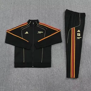 25-26 Arsenal UPB Black Football Tracksuits Long Jacket Suits 1