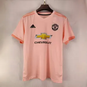18-19 Manchester United Away Pink Retro Kit Jerseys Supllier Yupoo