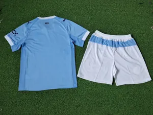 25-26 Manchester City Home Player Version Kid Kits Youth Apparels AAAAJersey Supply Yupoo 1