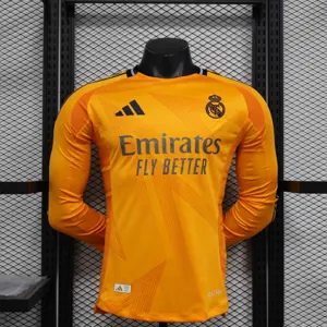 24-25 Real Madrid Away Long Sleeve Kit Player Version Shirt Sport AAAAJersey Yupoo