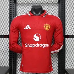 26-27 Manchester United Home Kit Mens Player Version Long Sleeve Shirt AAAAJersey Supply Yupoo 9