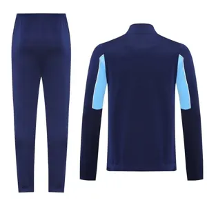 25-26 Manchester City Navy&Blue Football Tracksuits Long Jacket Suits 2