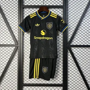 25-26 Manchester United Third Kid Kits Youth Apparels Soccer AAAAJersey Yupoo