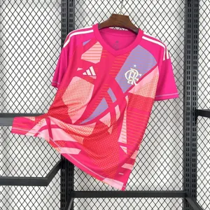 25-26 Flamengo Goalkeeper Pink Shirt Football Uniform AAAAJersey Dropship Yupoo