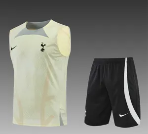 22-23 Tottenham Hotspur vest training suit kit Light Yellow