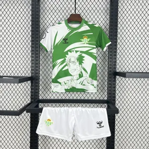 25-26 Real Betis Hummel x Limited-edition Naruto Kid Kits Youth Apparels AAAAJersey Wholesale Y