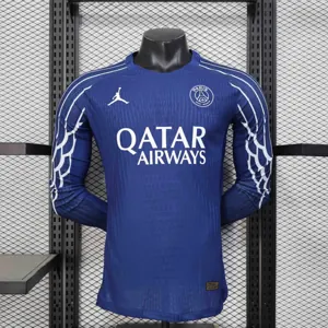 25-26 PSG Fourth Long Sleeve Kit Player Version Shirt AAAAJersey Dropship Yupoo