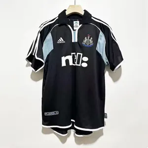 00-01 Newcastle away black retro jersey Best Soccer Jersey