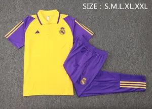 23-24 Real Madrid Yellow Polo Suits Jerseys World Yupoo 1