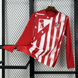 25-26 Atletico Madrid Red Training Long Sleeve Shirt Football Uniform AAAAJersey Wholesale Yupo