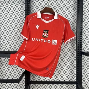 25-26 Wrexham Home Kit Red T-Shirt Soccer Uniforms Sport AAAAJersey Dropship Yupoo